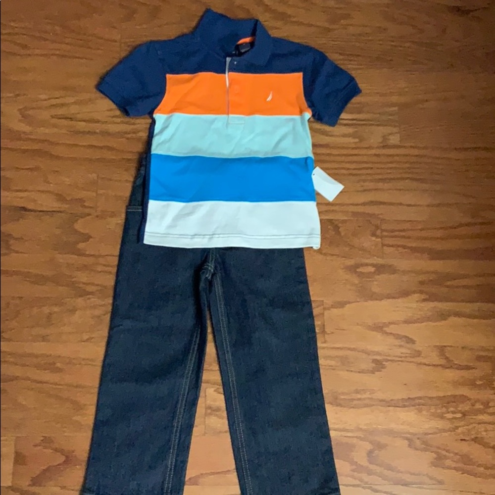 Nautica set- jeans and shirt